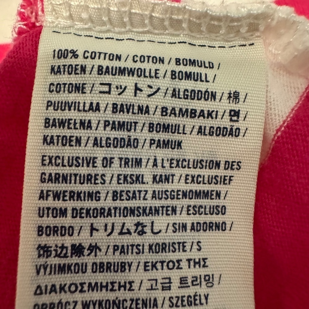 Abercrombie Kids girls pink stripe 3/4 cuff sleeve knit top M trendy 100% cotton - Picture 8 of 9